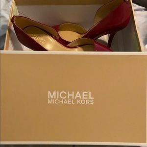 Michael Kors Nathalie Flex High Pump red heels